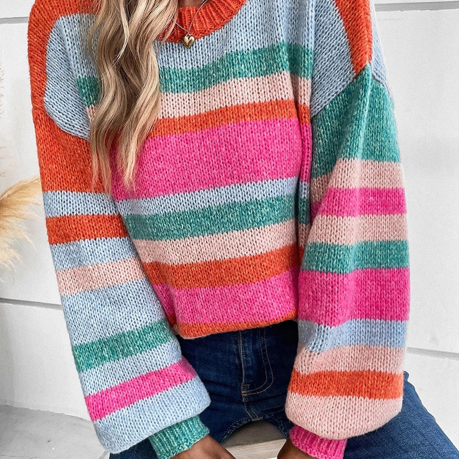 Ivy Knit Striped Sweater