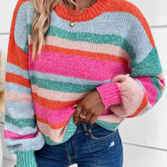 Ivy Knit Striped Sweater